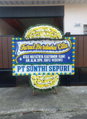 Papan Bunga Duka di Srimartani